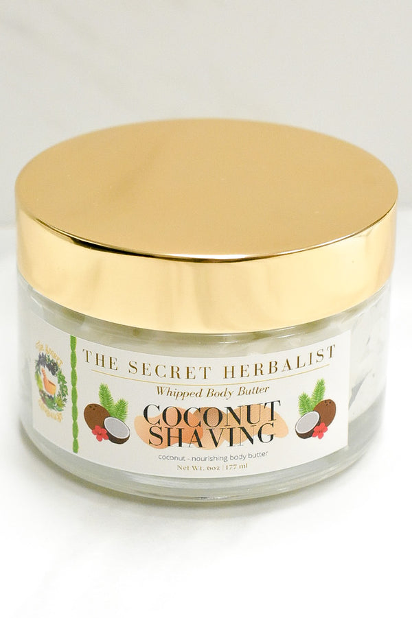 Coconut Shavings Body Butter 6.7oz / 200ml The Secret Herbalist